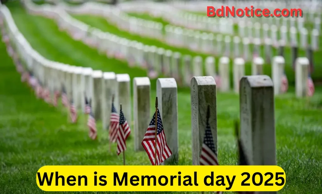 When is Memorial day 2025