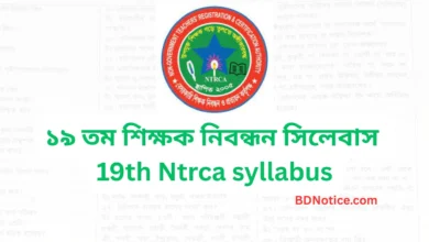১৯ তম শিক্ষক নিবন্ধন সিলেবাস ২০২৫ - 19th Ntrca syllabus 2025